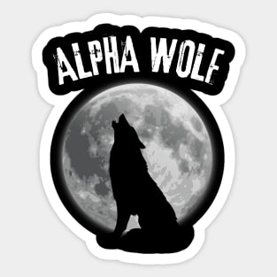 Alpha Wolf Sticker